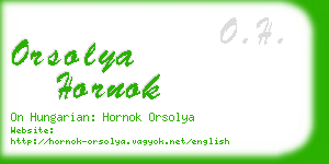 orsolya hornok business card